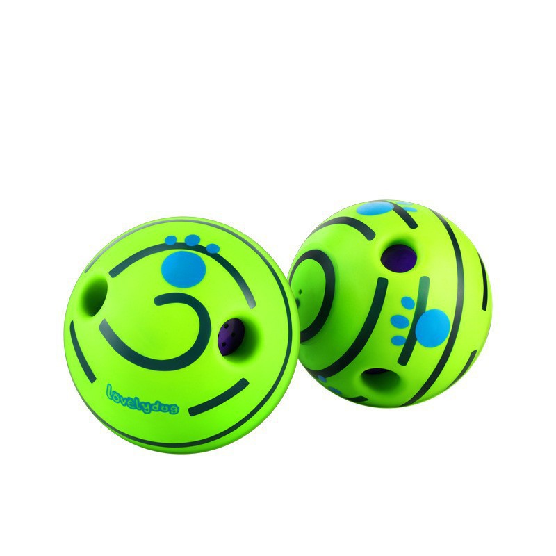 Interactive Rolling Squeaky Ball Dog Toy
